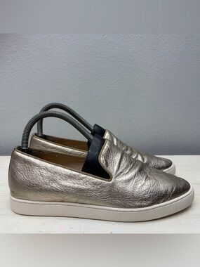 Birdies Metallic Swift Leather Slip On Shoes Size 7.5